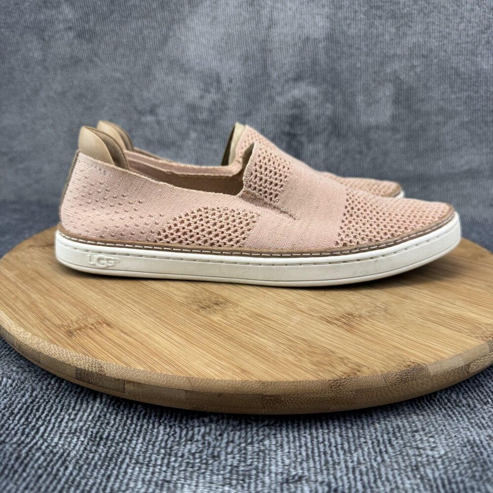 UGG Shoes Womens Size 7 Pink Sammy Slip-On Knit Casual Sneakers EU 38 Comfort